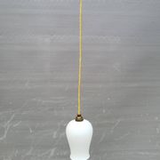 Opaline glass tulip pendant light