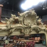 Miroir Louis Philippe feuille d’or et shabby 100x180cm
