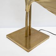 Lampe de table italienne en laiton “Ginkgo” de style Barbi
