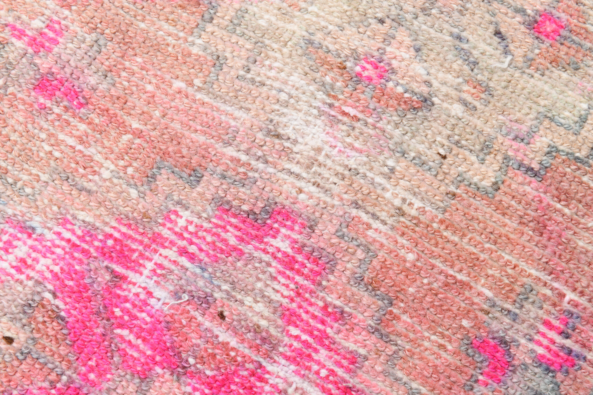 Handmade Faded Color Turkish Door Mat Rug