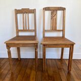 Set of restored art deco chairs