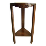 Old solid wood pedestal table