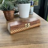 Boîte rectangulaire en marqueterie