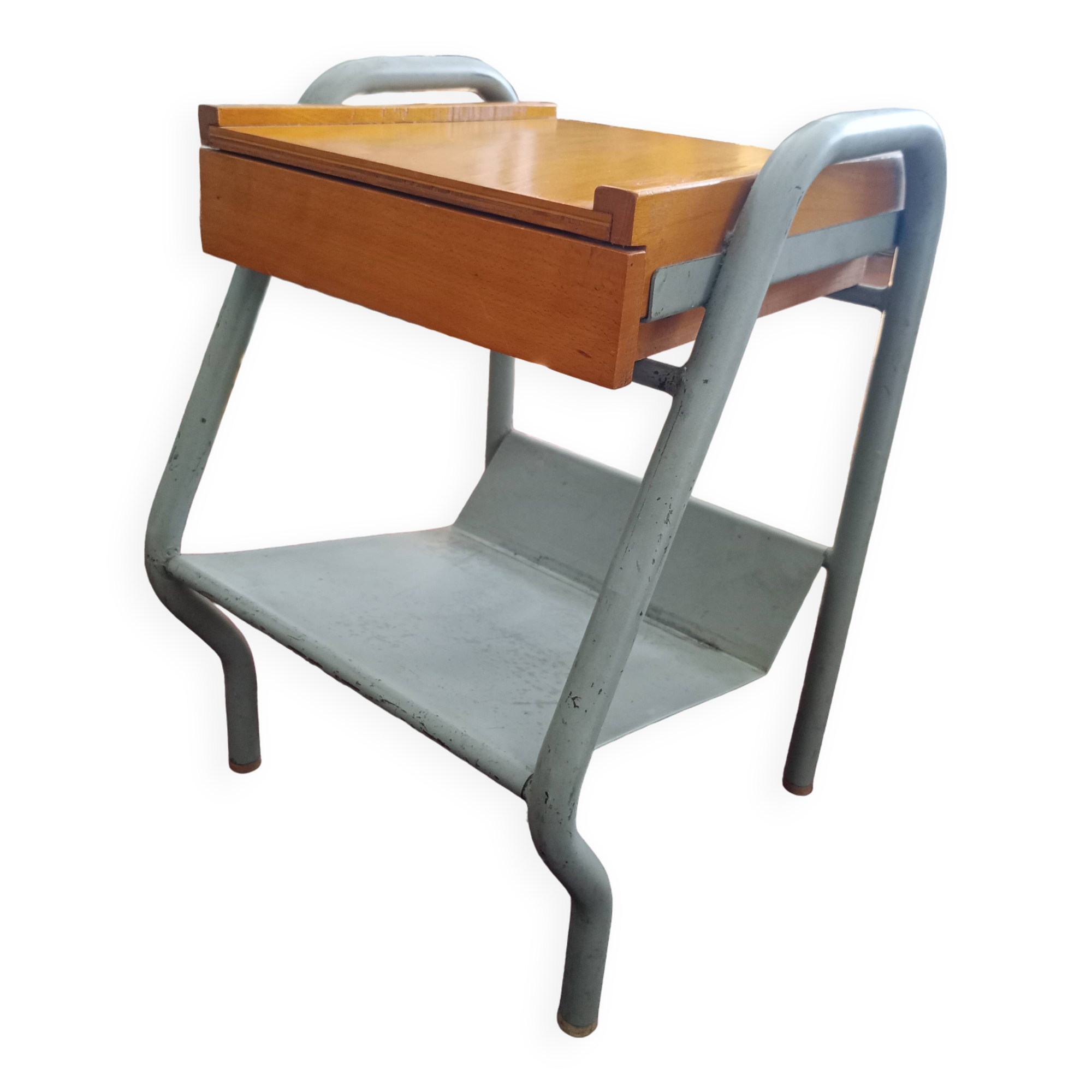 1950s boarding school bedside table.