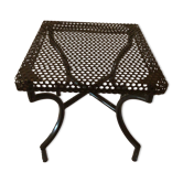 Table basse carré en métal à trou