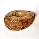 Vintage ochre alabaster ashtray by Romano Bianchi vintage 1960 marble
