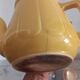 Yellow 1950s coffee pot porcelain and Bakelite selecta