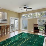 Modern Moroccan carpet green