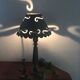 Lamp in wood and metal