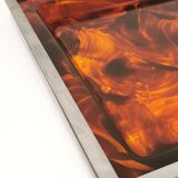 Tortoiseshell lucite tray, 1970