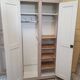 Old wooden cloakroom