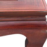 table in natural varnished quince wood