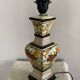 Living room lamp in cracked earthenware style, handmade decoration, 20th century