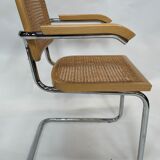 Chair Cesca model by Marcel Breuer with armrests B64