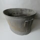 Ancienne bassine baignoire galvanisée zinc ovale