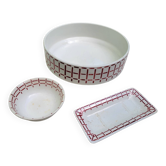 Sink and soap dish from the Saint Amand pottery, 1930.
