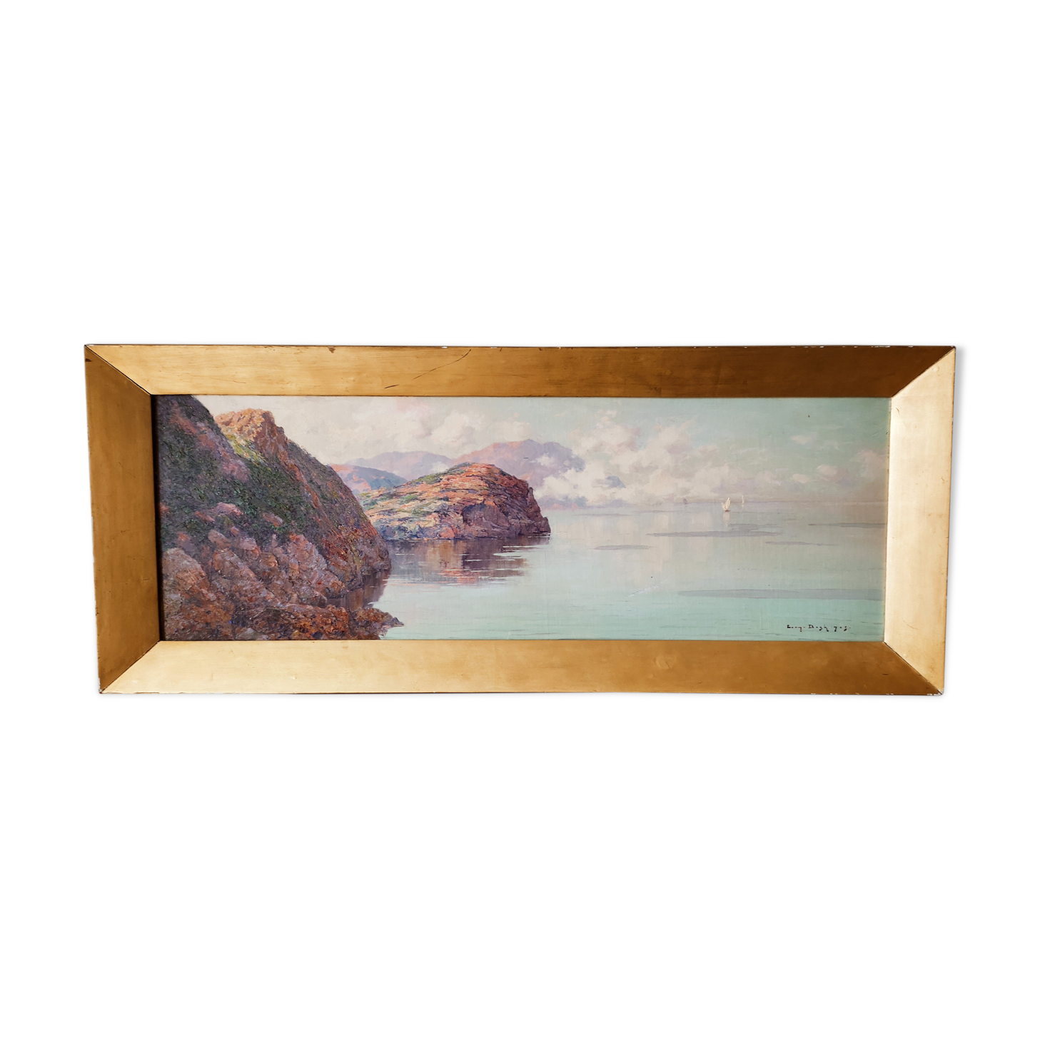 Oil on canvas orientalist landscape