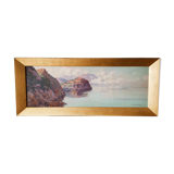 Oil on canvas orientalist landscape