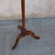 Wooden swivel double led with 19th century candlesticks