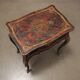 Antique lacquered oak work table, France, 20th century