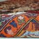 Tapis vintage fait main Tabriz du Moyen-Orient 135cm x 220cm (1950s)