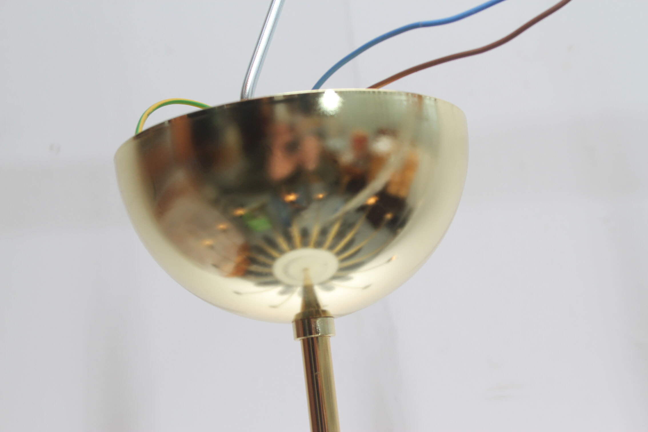 1950s chandelier in brass for 16 bulbs, diameter 100cm