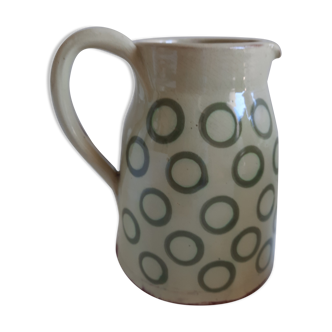 Glazed terracotta jug