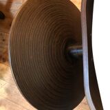 White leather armchair and ottoman