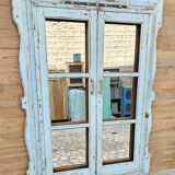 Miroir Art déco en teck birman