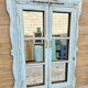 Art Deco mirror in Burmese teak