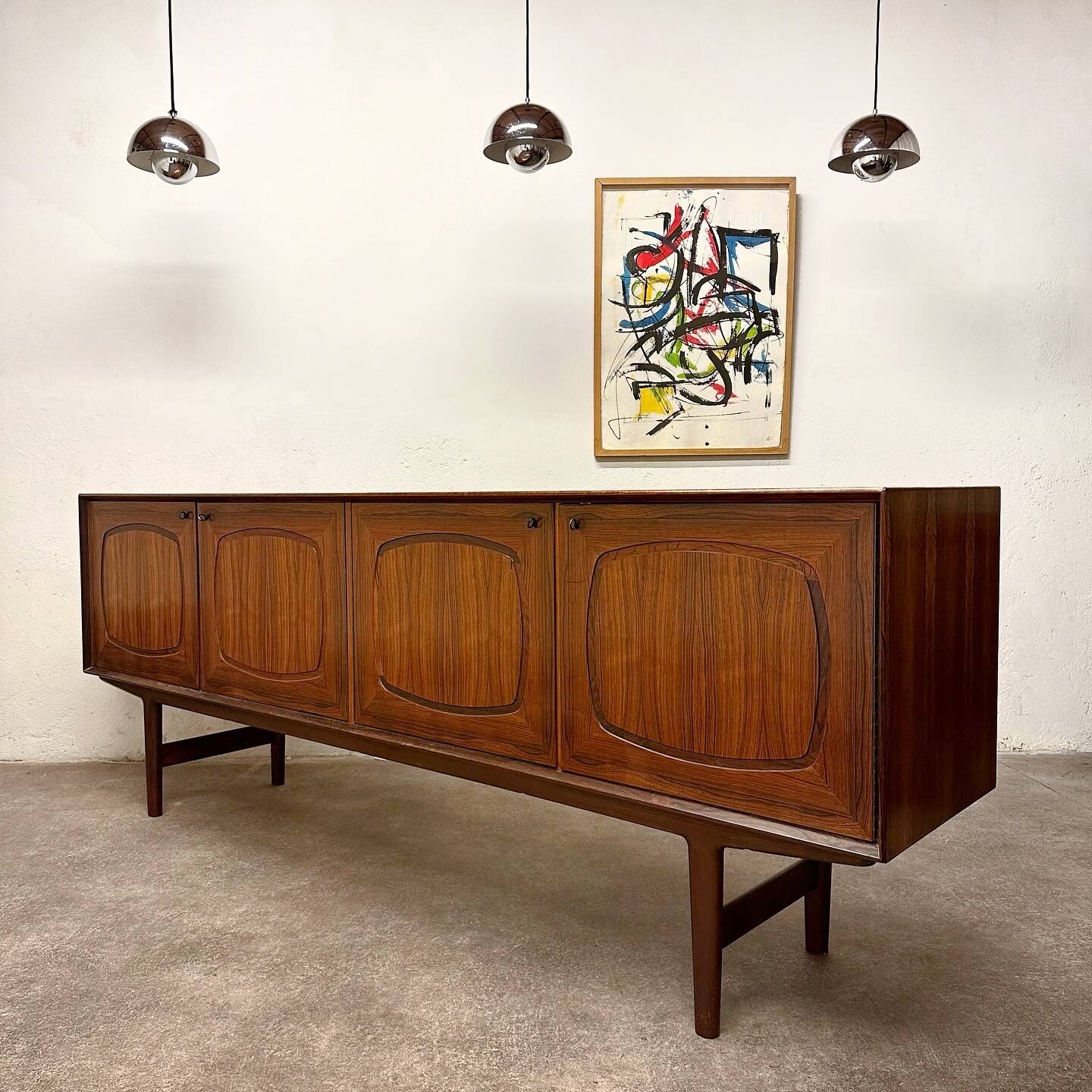 Enfilade en Palissandre de Rio par Fredrik A. Kayser, 1960