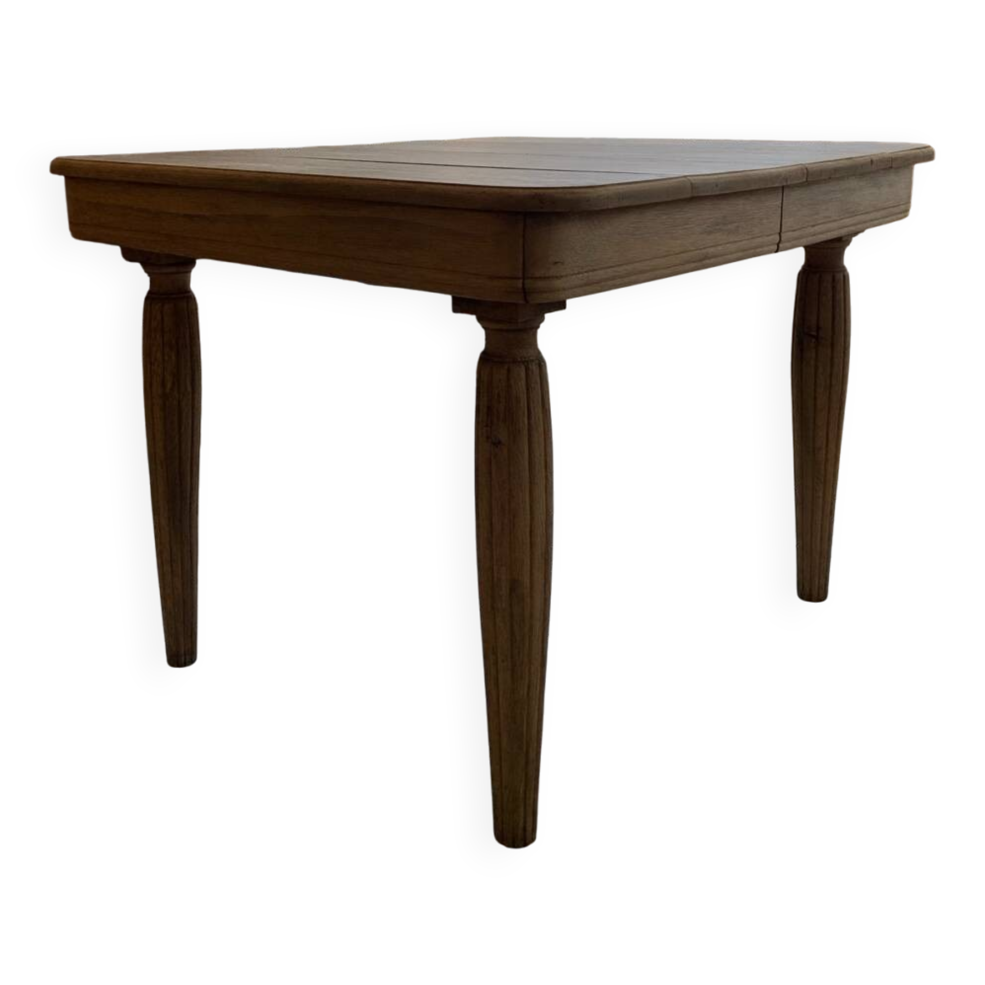Art Deco Raw Solid Oak Table