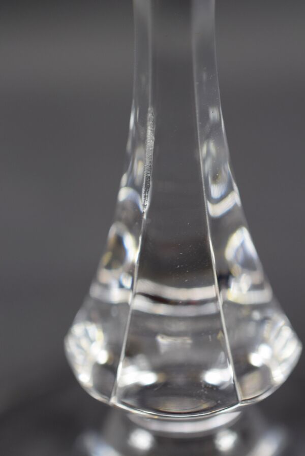 5 verres à vin en cristal taillé main atelier du cristal à baccarat