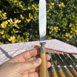 Set of 12 Antique Art Nouveau Table Knives - Tableware