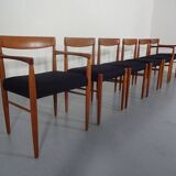 Danish Teak Dining Chairs by H. W. Klein for Bramin, 1960s, Set of 6
