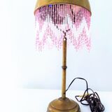Brass hat lamp with 3 cabochons called "Parisian"