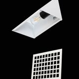 Set of 2 Lyfa “Type 3995” wall lamps / Postmodern / Danish Modern Design / 1970s / 1980s