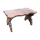 Low Stool Footrest Antique Oak Wood