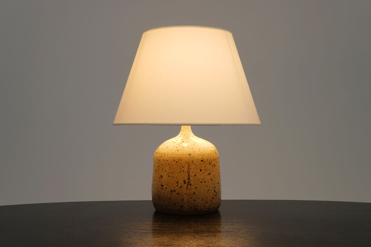 Lampe en grès La Borne circa 1970 signée