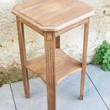 Art deco pedestal bedside table