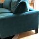 Gilles Nouailhac emerald green velvet sofa