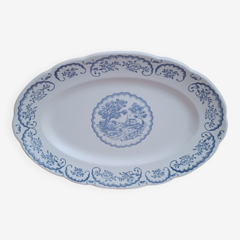 Digoin Sarreguemines oval dish.