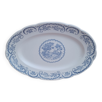 Digoin Sarreguemines oval dish.