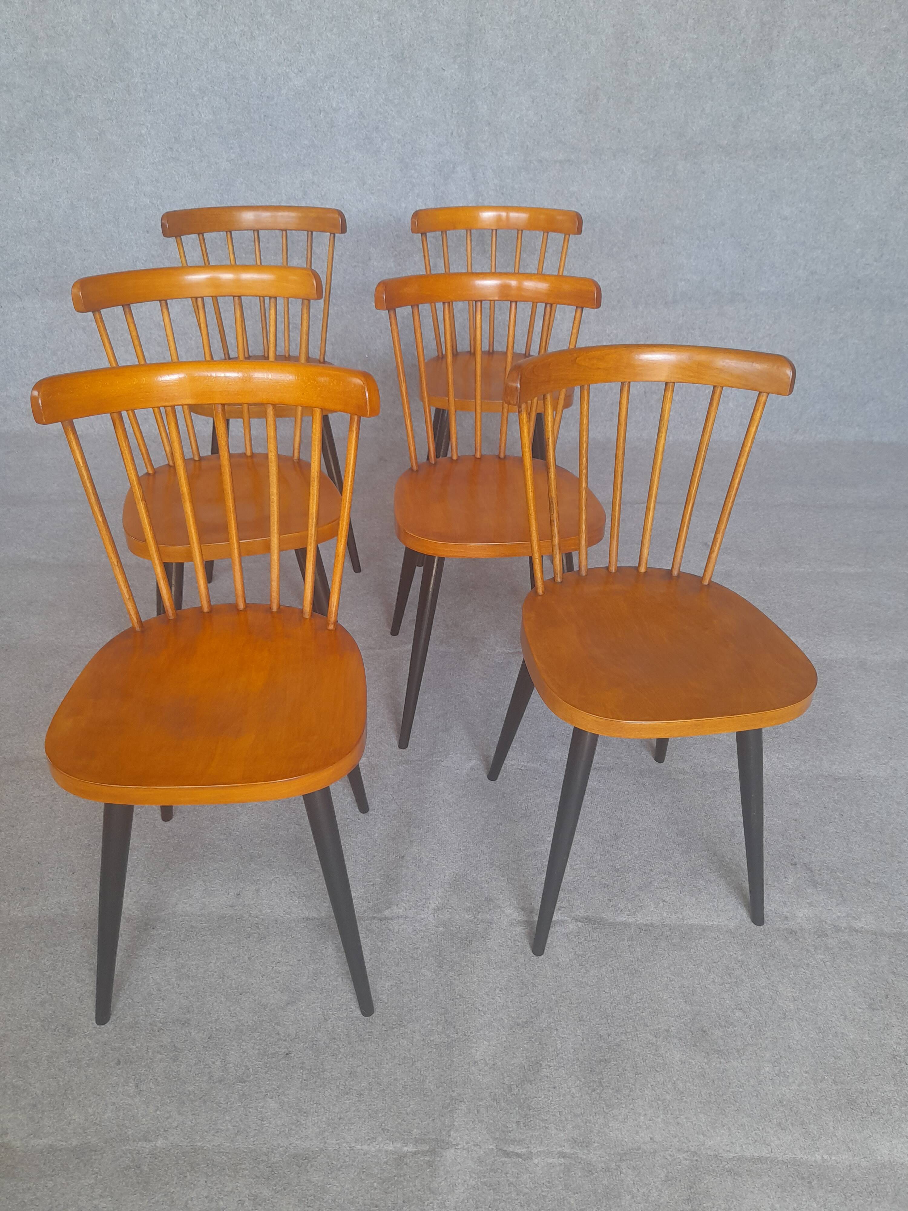 Six vintage chairs