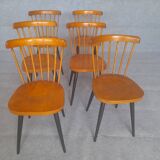 Six vintage chairs