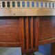 Mahogany and marble bouillotte table