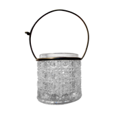 Pot à confiture Baccarat, modèle Pierreries avec cuillère métal