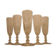 St. louis 6 flutes baccarat has champagne 19th cut sides flat crystal