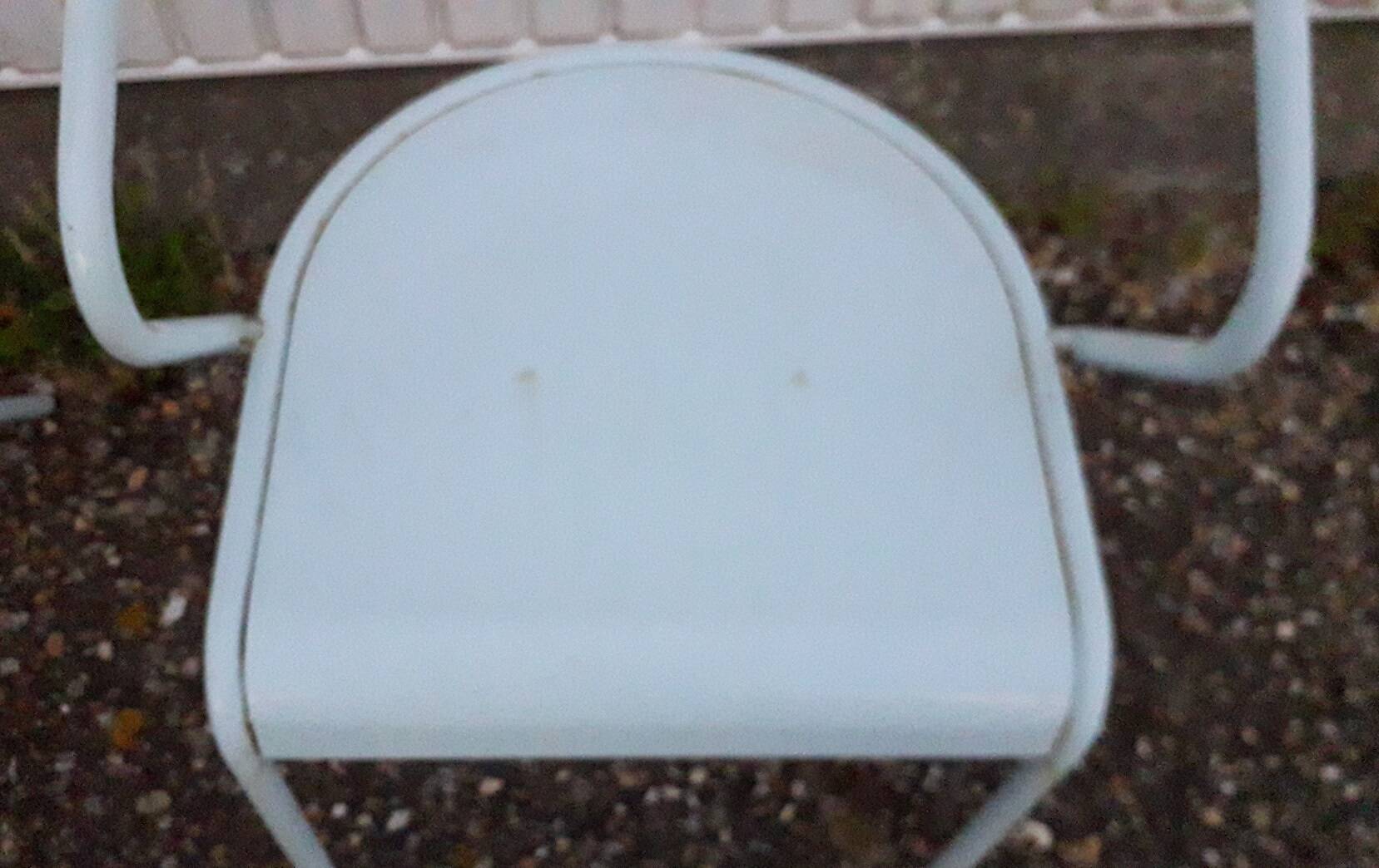 2 Chaises métal