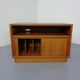 Small Teak Tambour Media Sideboard from Dyrlund, 1970s